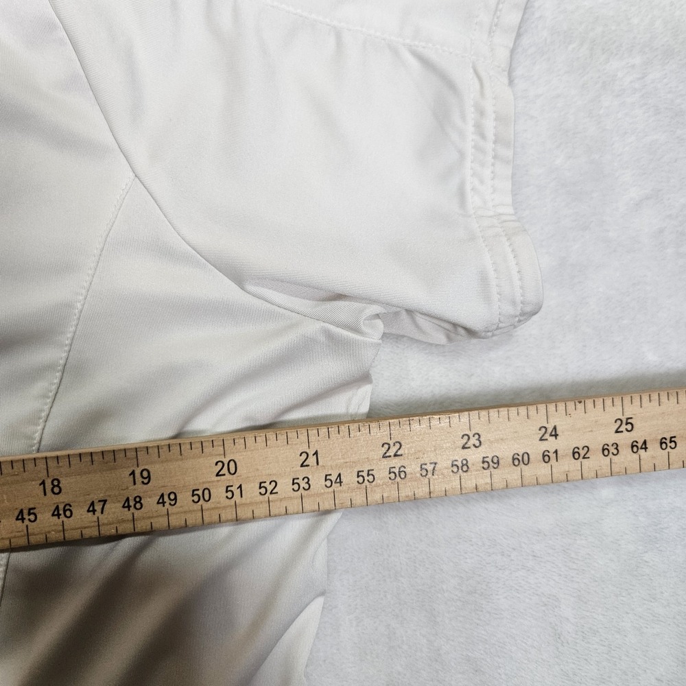 Zero Restriction 1/4 Zip Pullover Men's XL Tour‎ Series Golf White Short Sleeve - Picture 6 of 7